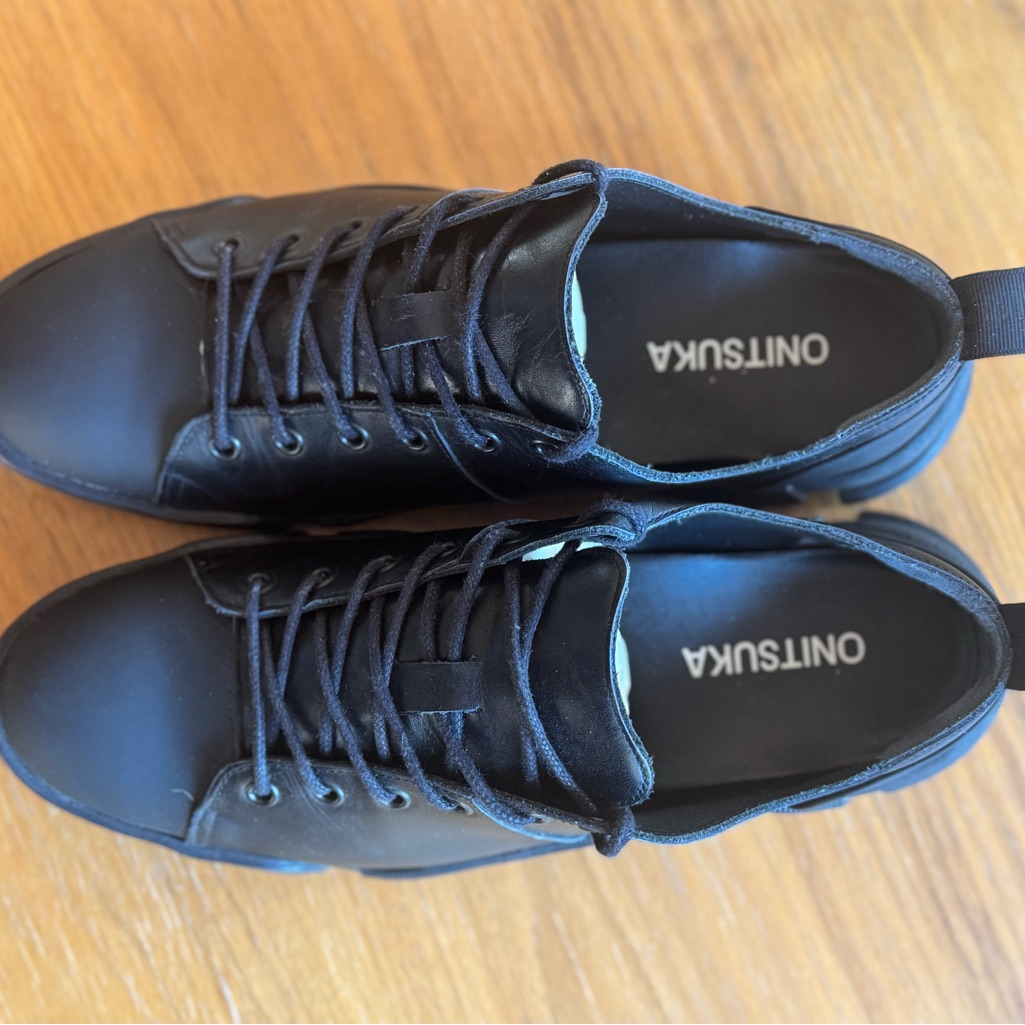 Onitsuka Tiger Shoes Black Leather